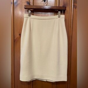 90s Oscar de la Renta Wool Blend Skirt